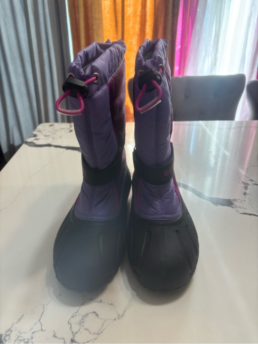 Sorel Kids Purple and Black Winter Boots
